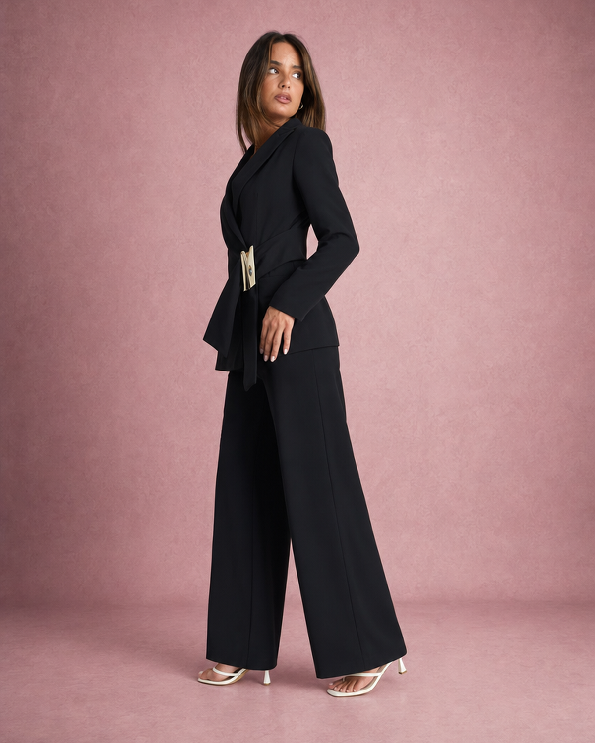 Anaëlle Rivière | Tailored Blazer & Wide Leg Trousers Co-ord Set
