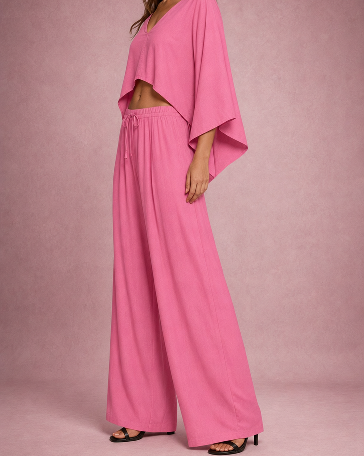 Ophélie Renaud | Cape Top & Wide Leg Trousers Co-ord Set