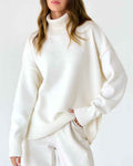 Laurène Valmontel | Women's Oversized Turtleneck Jumper Drop Shoulder