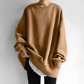 Isoline Delafosse | Women's Oversized Crewneck Pullover Jumper