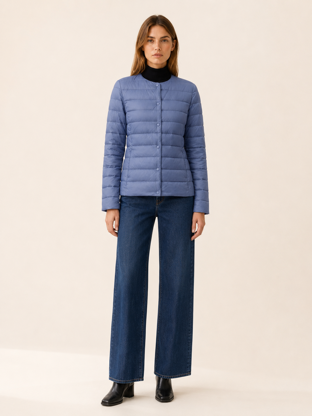 Amalia Varenza | Women's Lightweight Quilted Jacket with Snaps