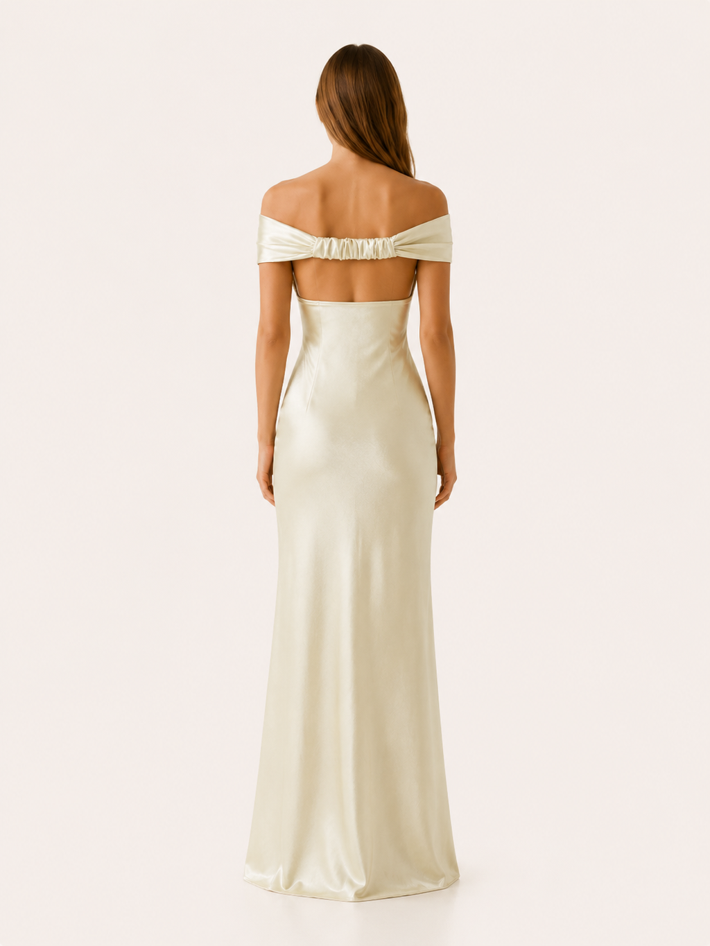 Esmée Villeneuve | Off Shoulder Maxi Dress with Fitted Bodice
