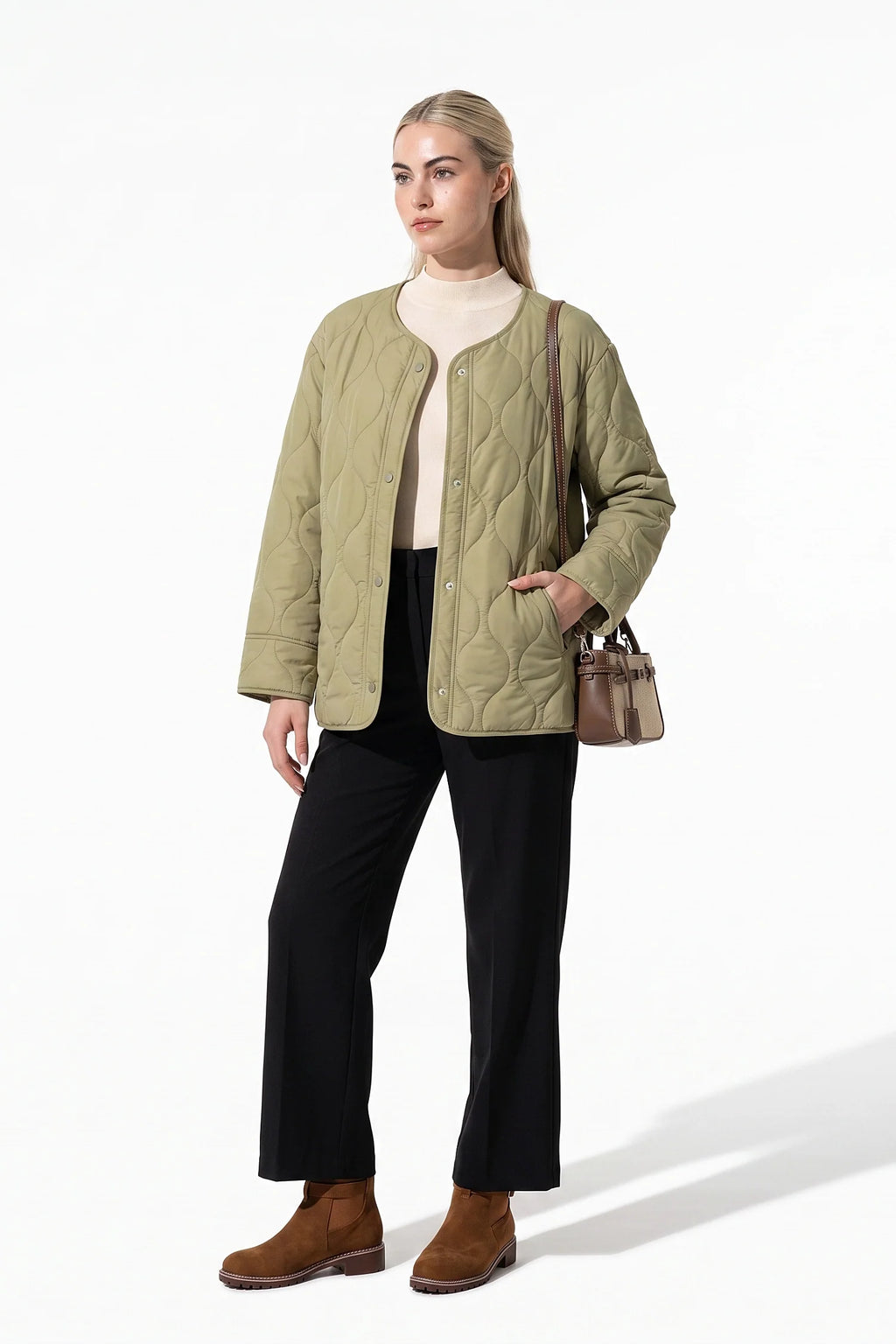 Eva Robin | Women’s Winter Lightweight Quilted Jacket with Relaxed Fit