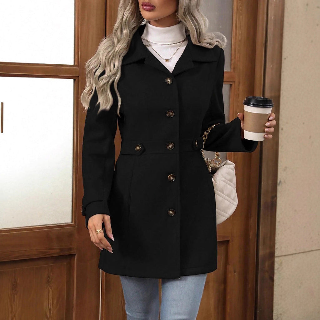 Sien | Women's Button-Front Belted Trench Coat