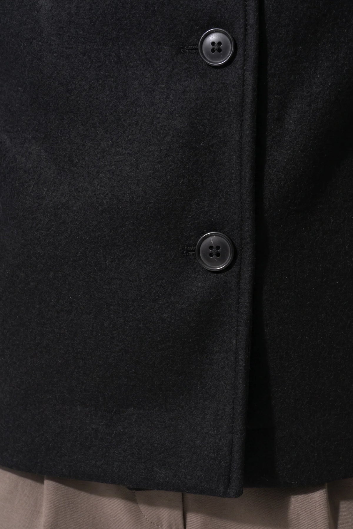 Noémie Klein | Women’s Winter Warm Short Wool Coat with Button Up High Collar