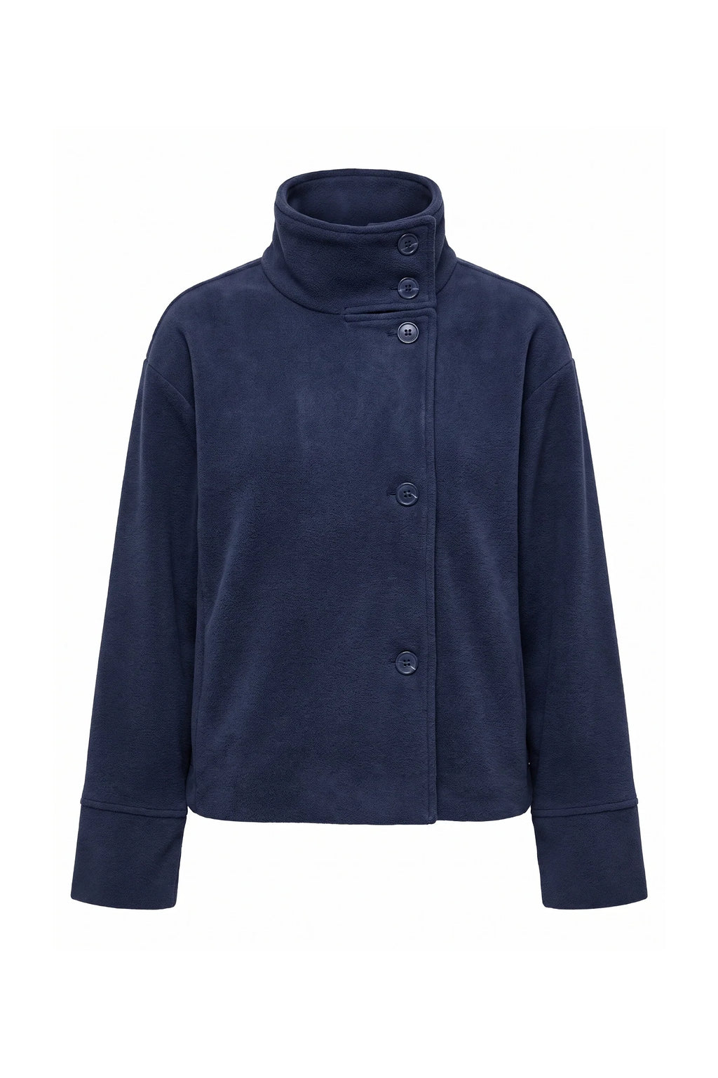 Noémie Klein | Women’s Winter Warm Short Wool Coat with Button Up High Collar