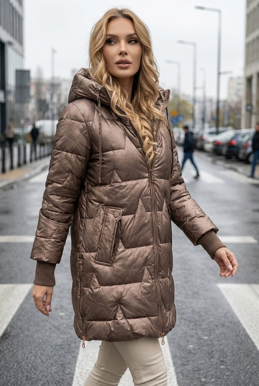Thaïs Delavaux | Women's Long Puffer Winter Coat