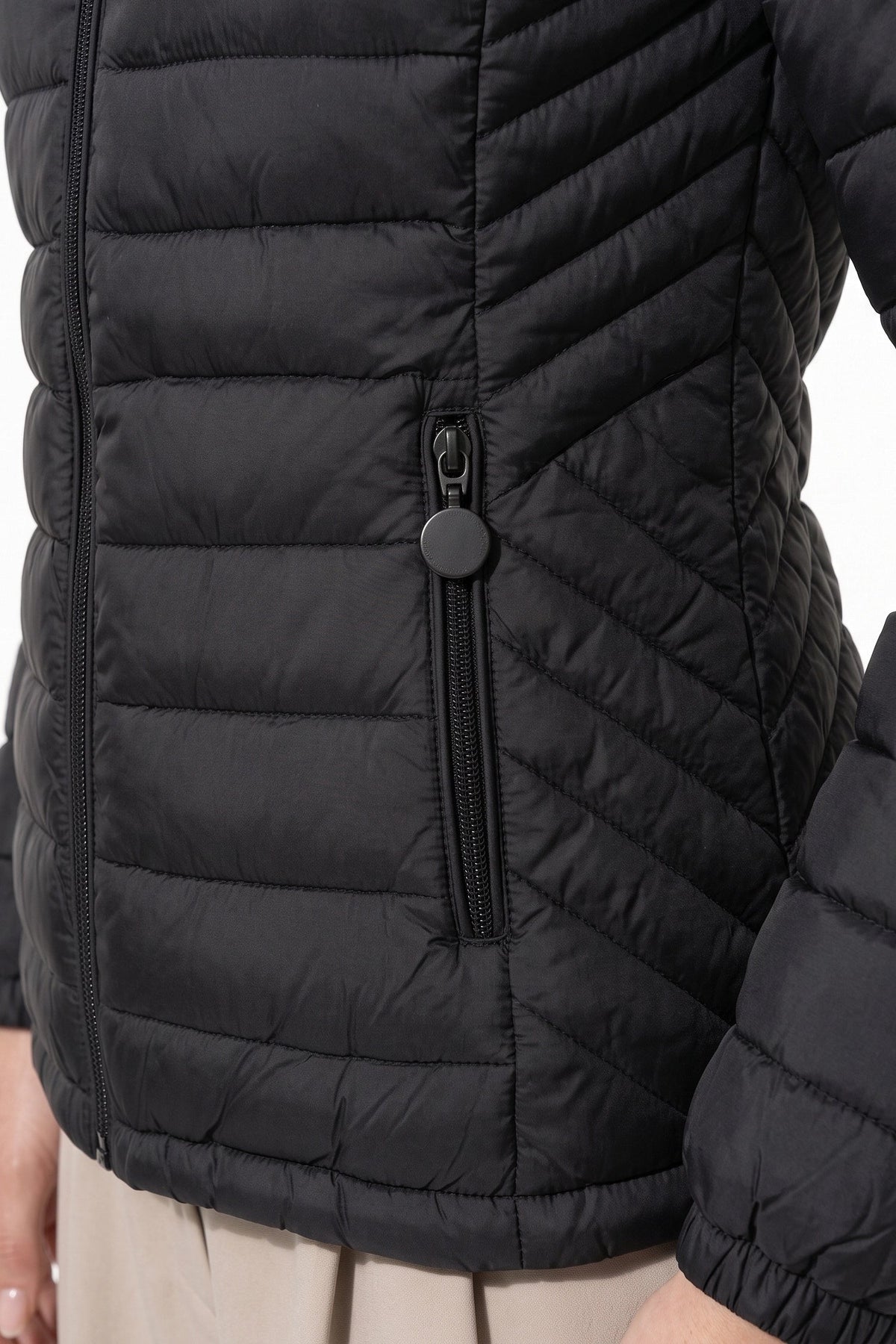 Victoire Tanguy | Women's Fleece Lined Warm Hooded Puffer Jacket