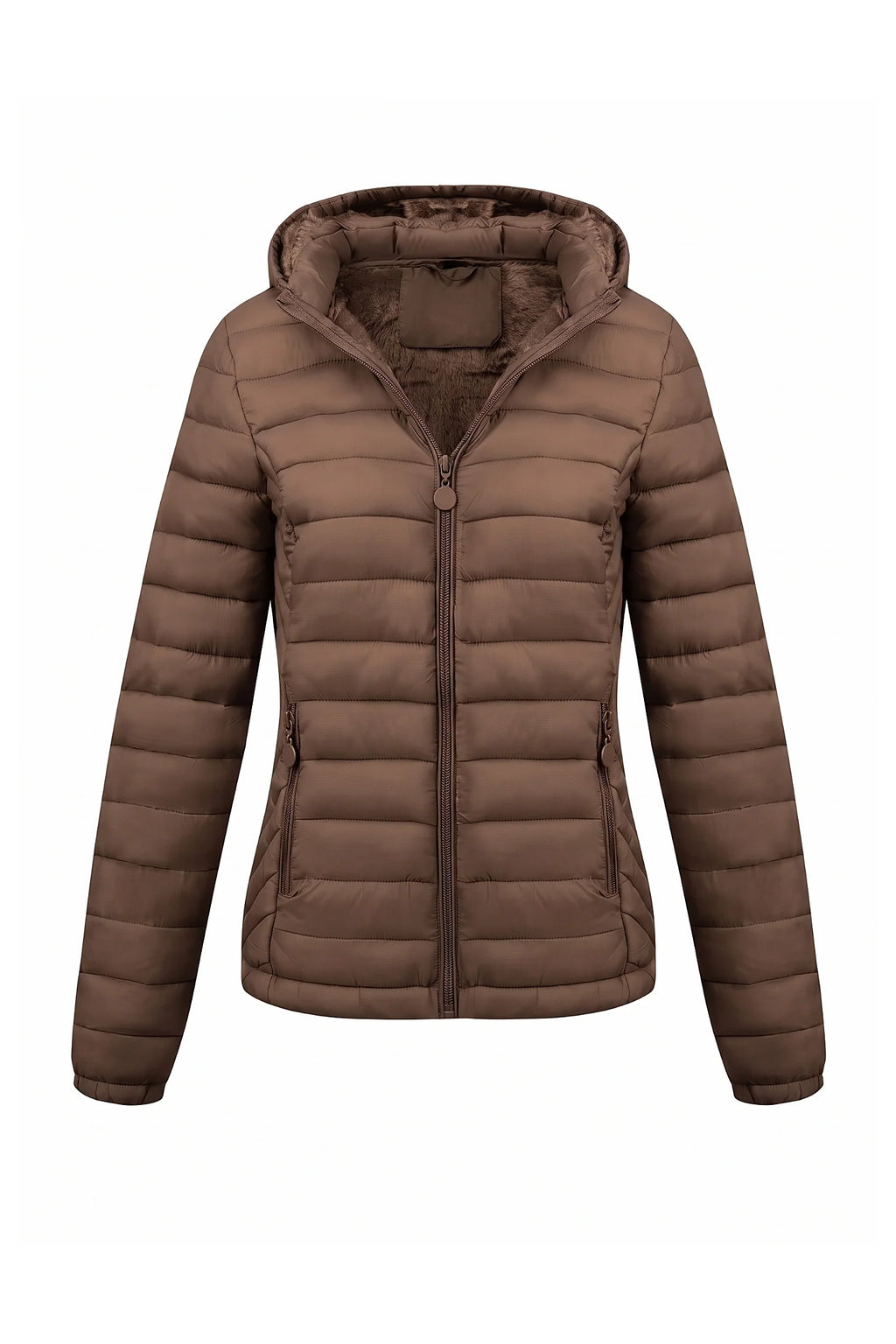 Victoire Tanguy | Women's Fleece Lined Warm Hooded Puffer Jacket