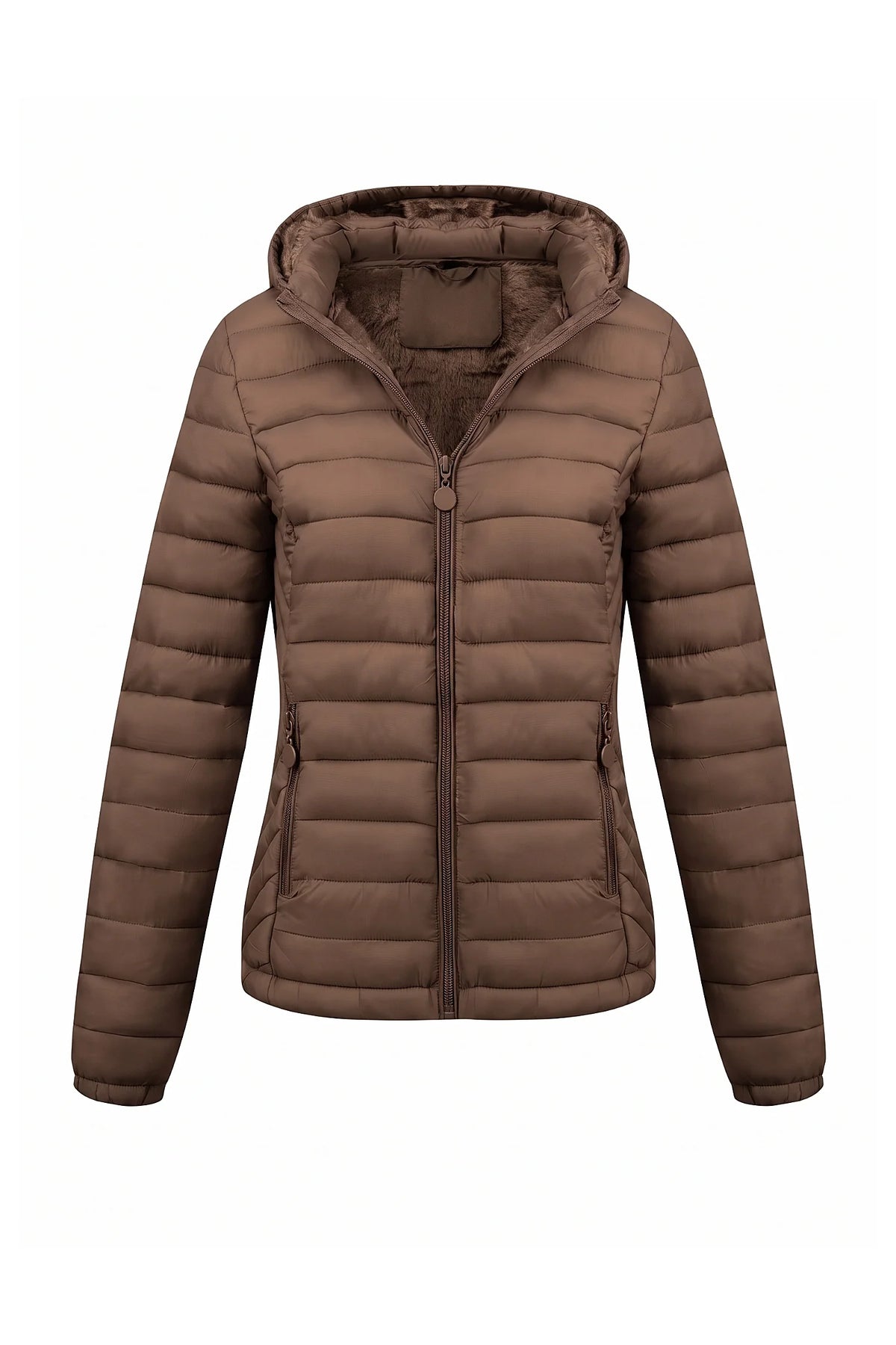 Victoire Tanguy | Women's Fleece Lined Warm Hooded Puffer Jacket