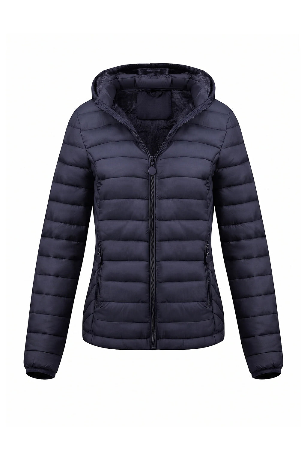 Victoire Tanguy | Women's Fleece Lined Warm Hooded Puffer Jacket