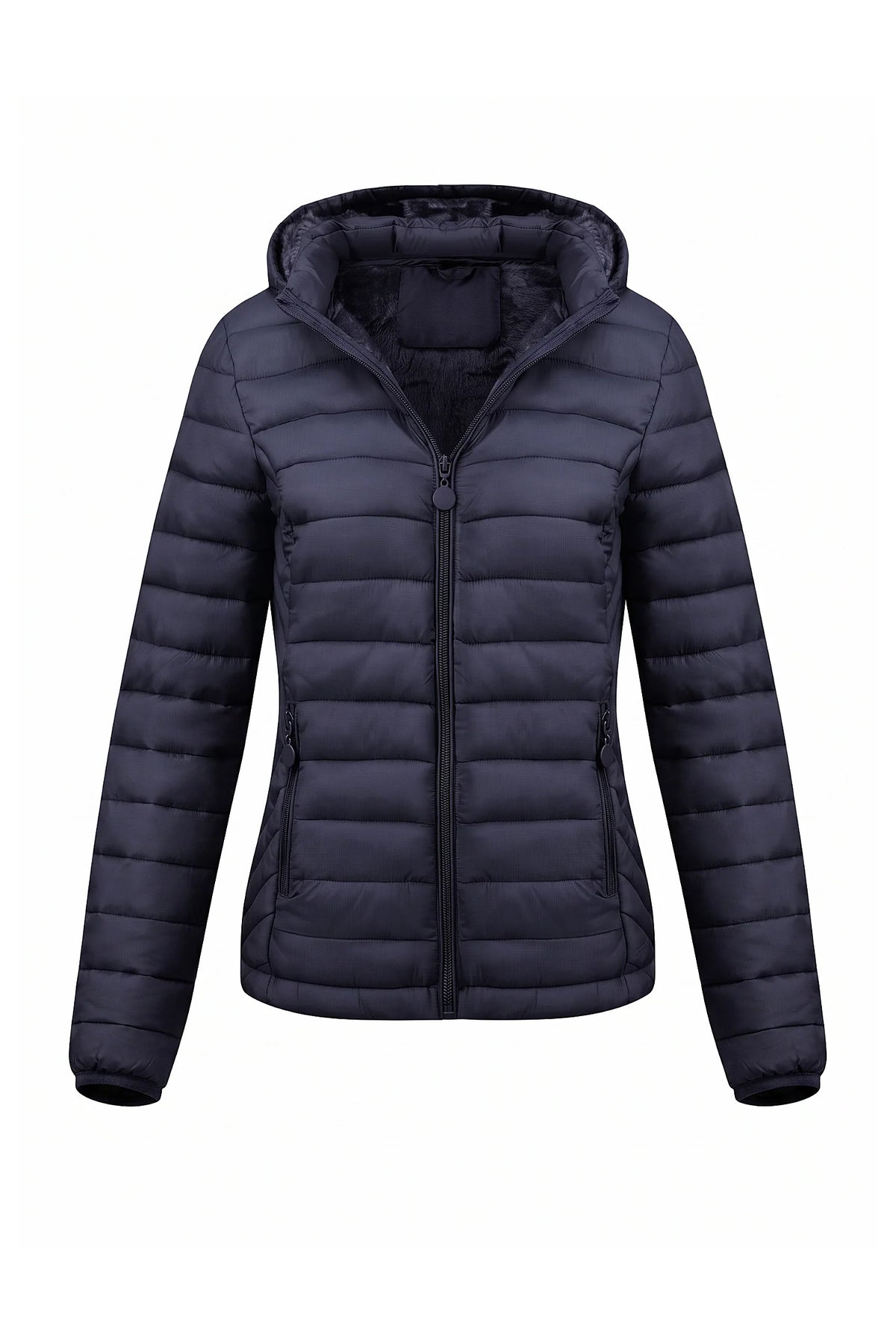Victoire Tanguy | Women's Fleece Lined Warm Hooded Puffer Jacket
