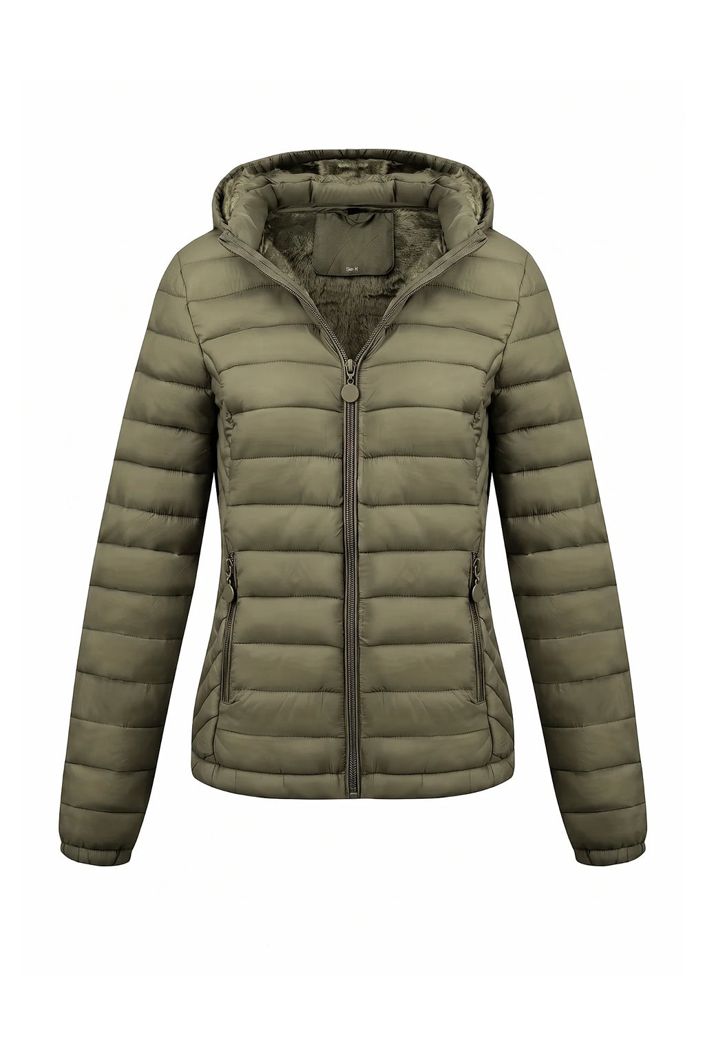 Victoire Tanguy | Women's Fleece Lined Warm Hooded Puffer Jacket