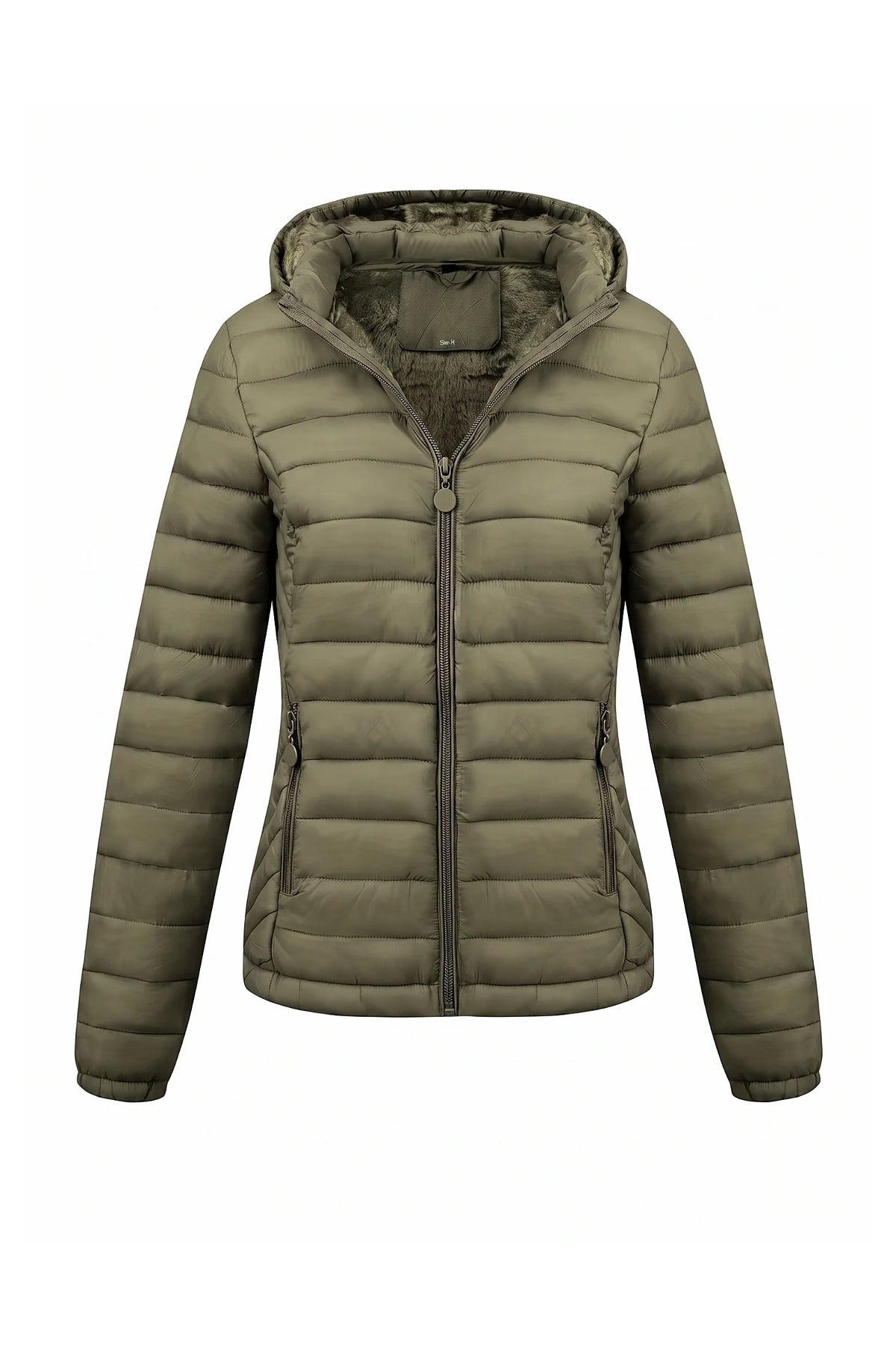 Victoire Tanguy | Women's Fleece Lined Warm Hooded Puffer Jacket