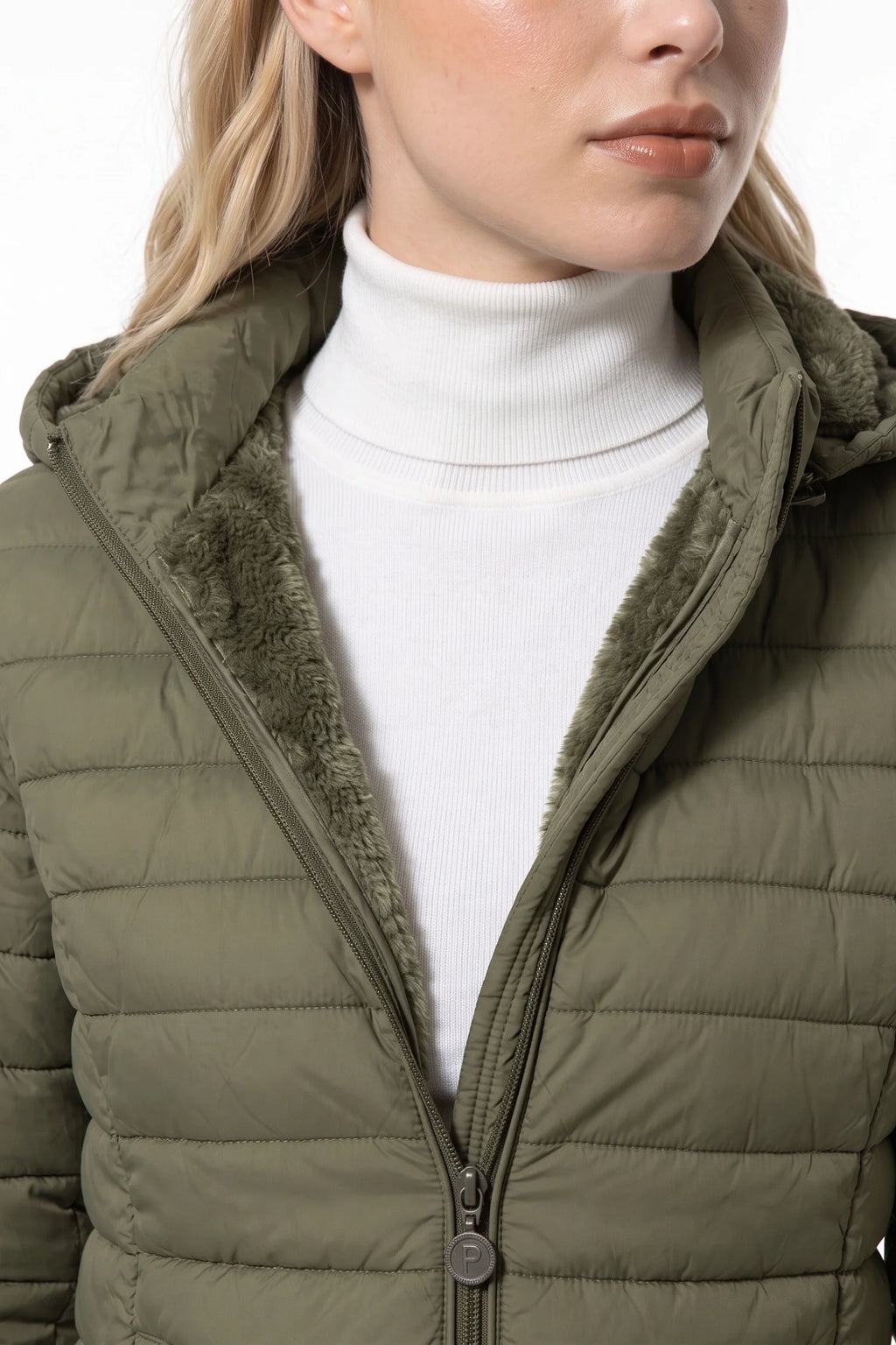 Victoire Tanguy | Women's Fleece Lined Warm Hooded Puffer Jacket