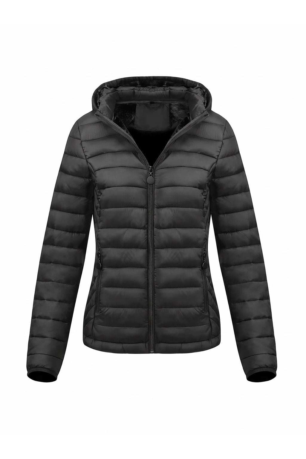 Victoire Tanguy | Women's Fleece Lined Warm Hooded Puffer Jacket