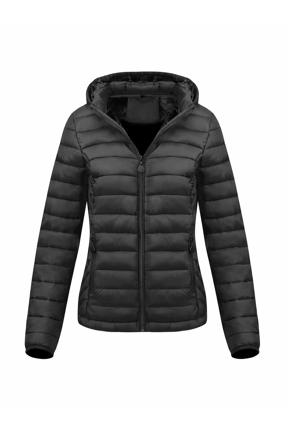 Victoire Tanguy | Women's Fleece Lined Warm Hooded Puffer Jacket
