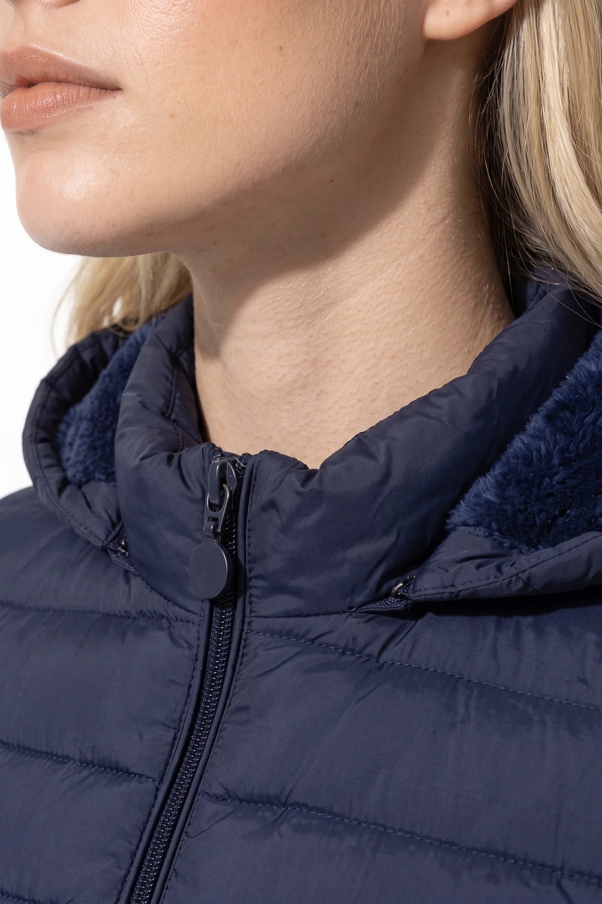 Victoire Tanguy | Women's Fleece Lined Warm Hooded Puffer Jacket