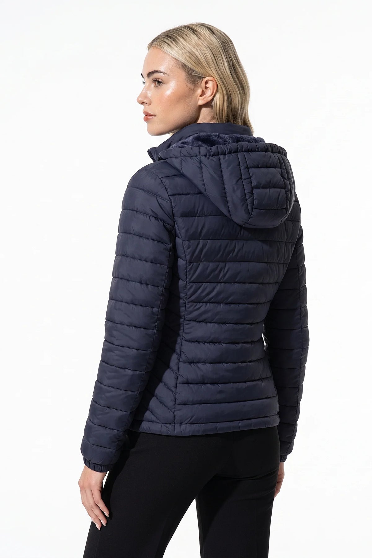 Victoire Tanguy | Women's Fleece Lined Warm Hooded Puffer Jacket