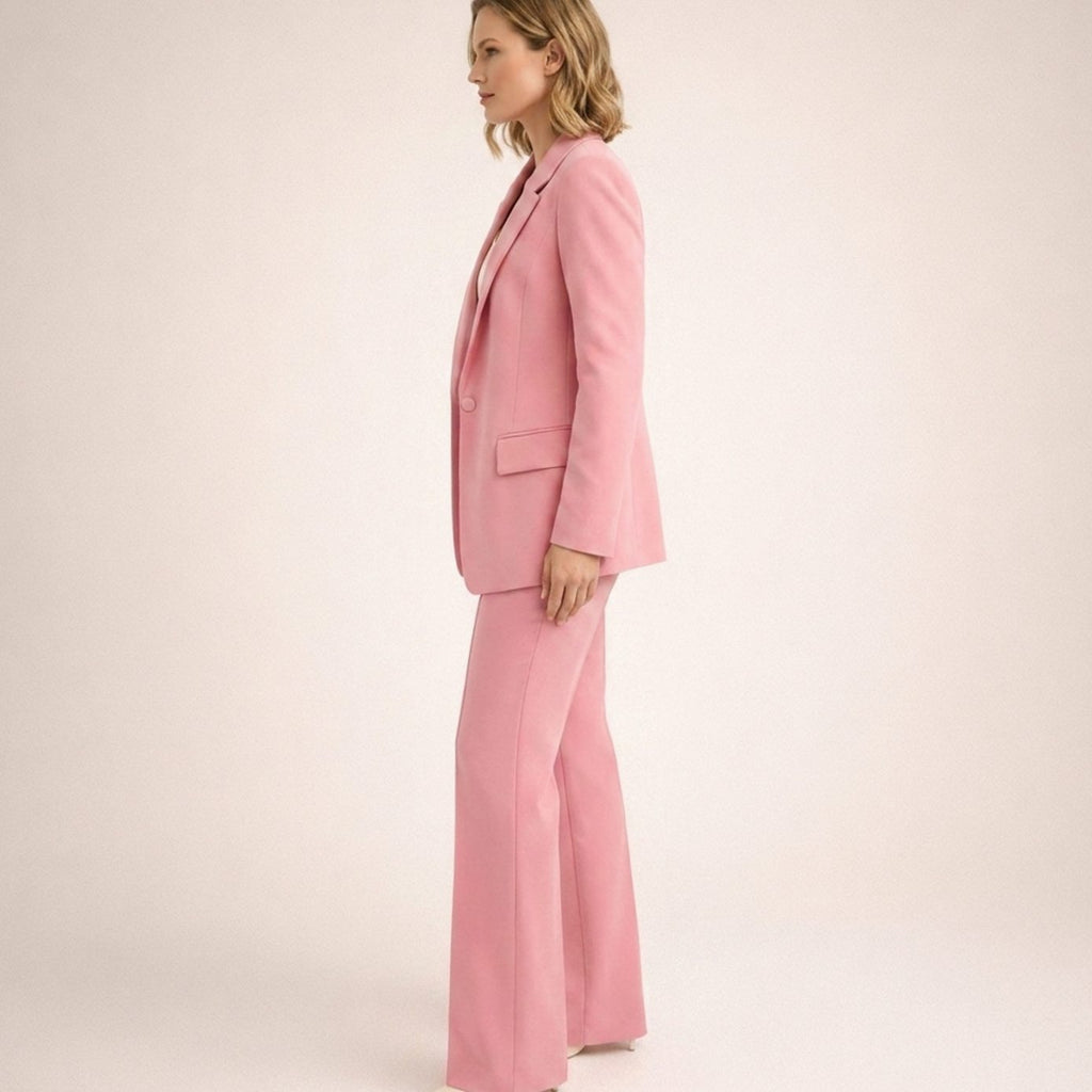 Claire Avray | Women's Wide-Leg Flared Tailored Two-Piece Trouser Suit