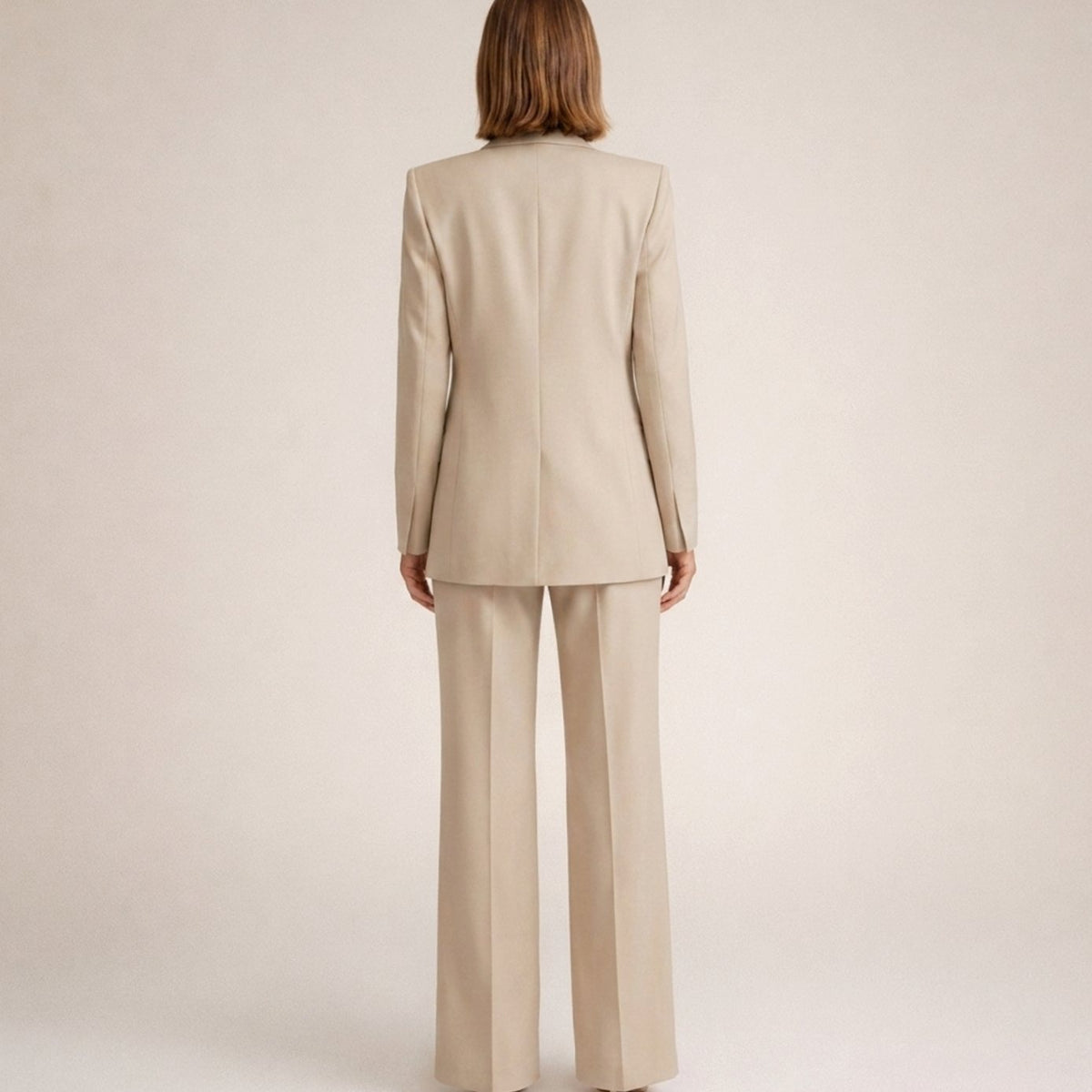 Claire Avray | Women's Wide-Leg Flared Tailored Two-Piece Trouser Suit