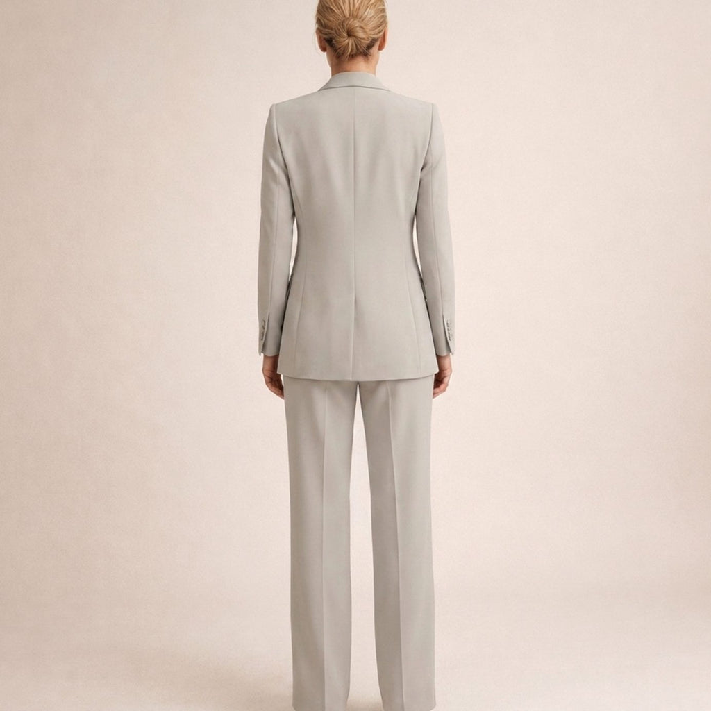 Claire Avray | Women's Wide-Leg Flared Tailored Two-Piece Trouser Suit