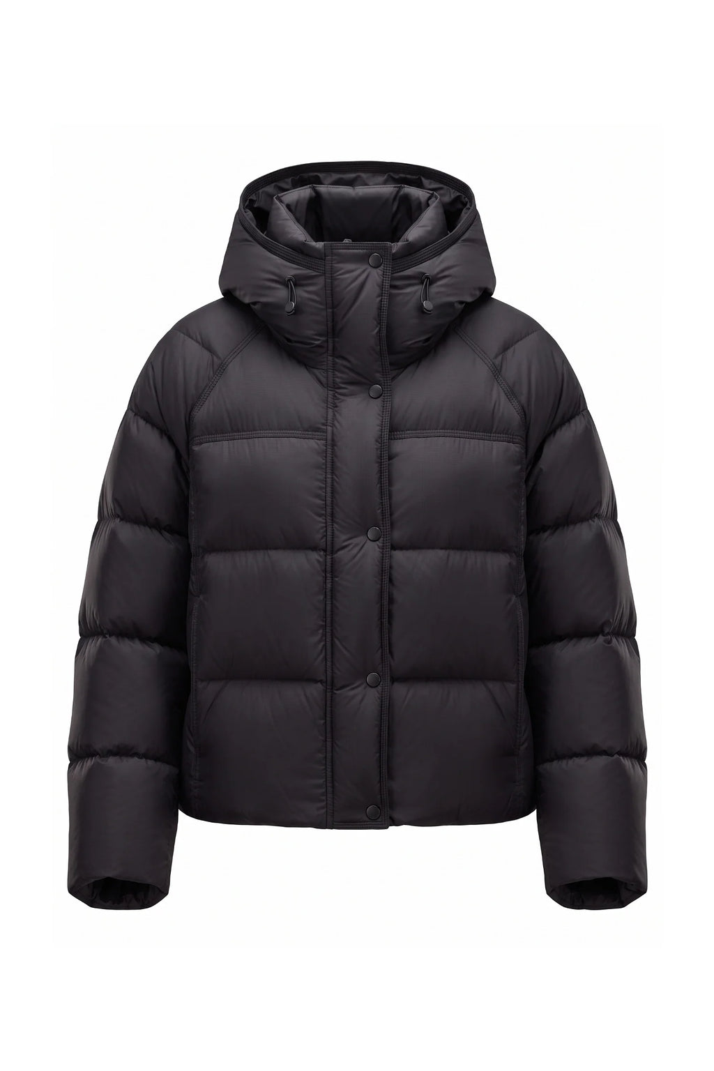 Coline Coulomb | Women’s Winter Warm Hooded Puffer Jacket with Relaxed Cropped Fit