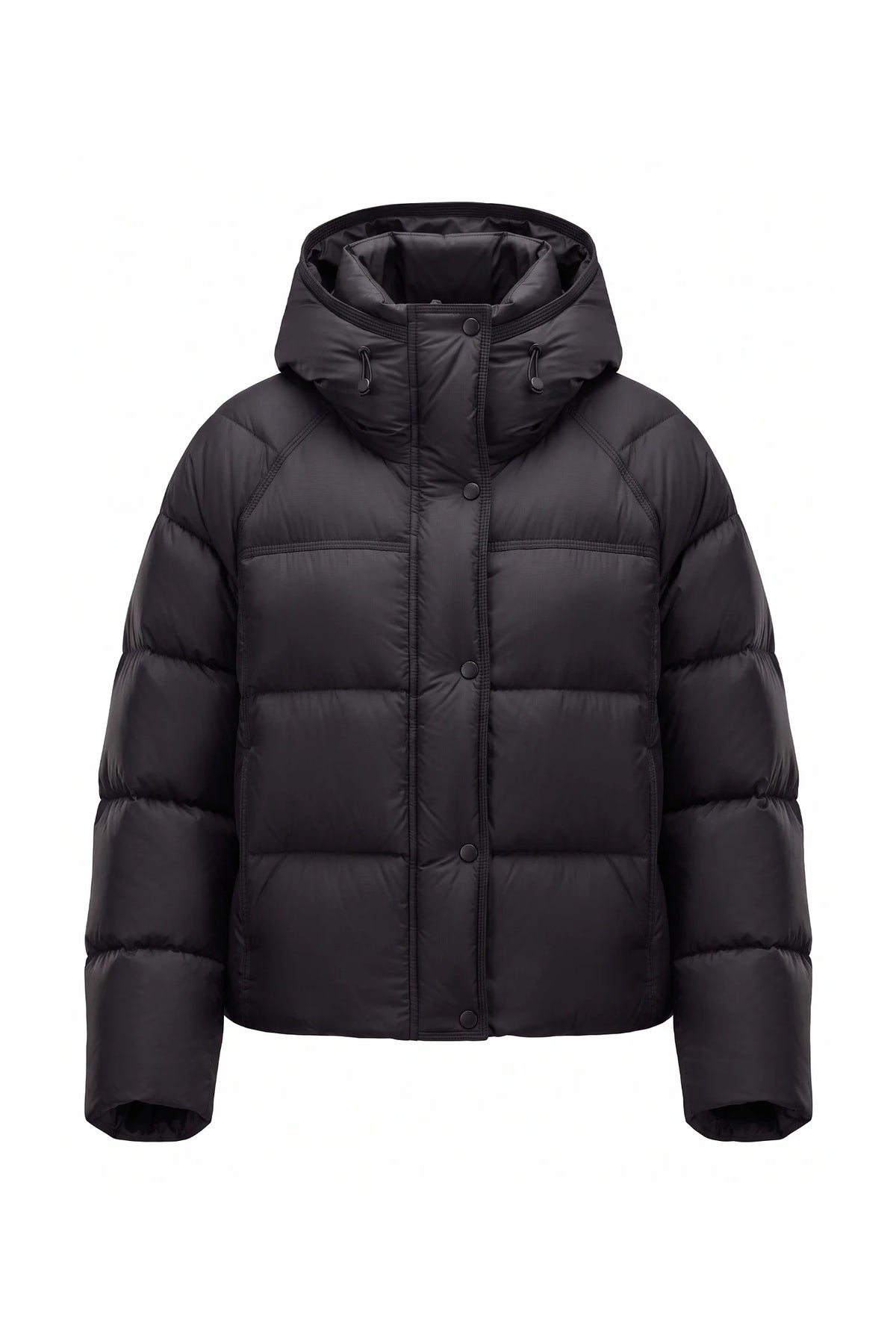 Coline Coulomb | Women’s Winter Warm Hooded Puffer Jacket with Relaxed Cropped Fit