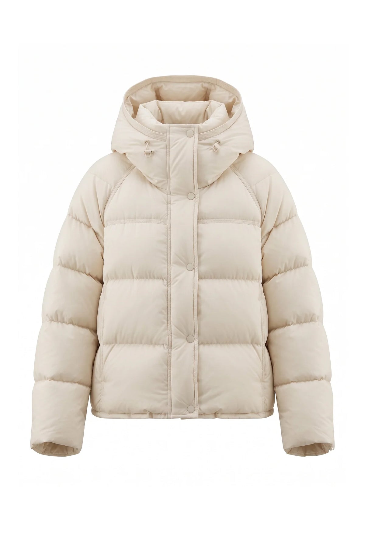 Coline Coulomb | Women’s Winter Warm Hooded Puffer Jacket with Relaxed Cropped Fit