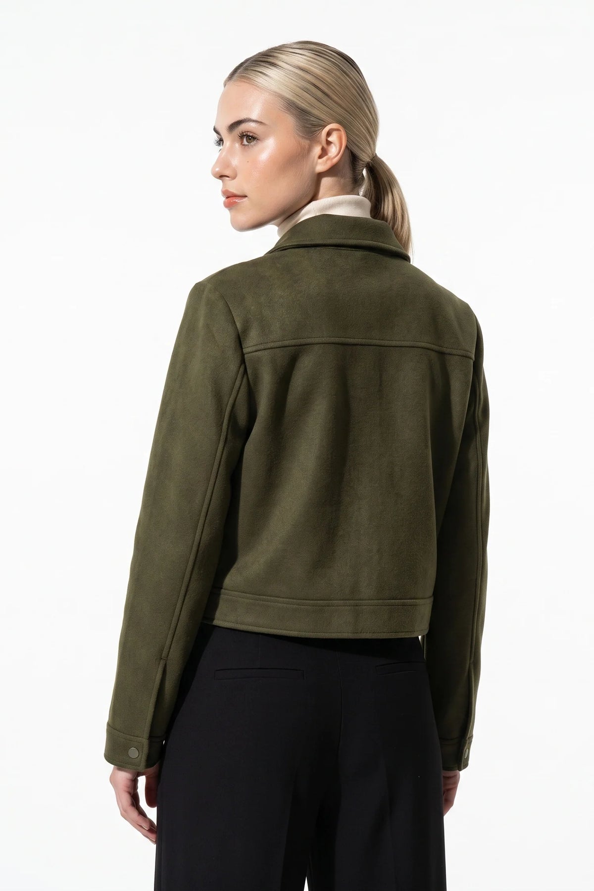 Clara Robert | Women's Winter Versatile Cropped Jacket with Zip Up