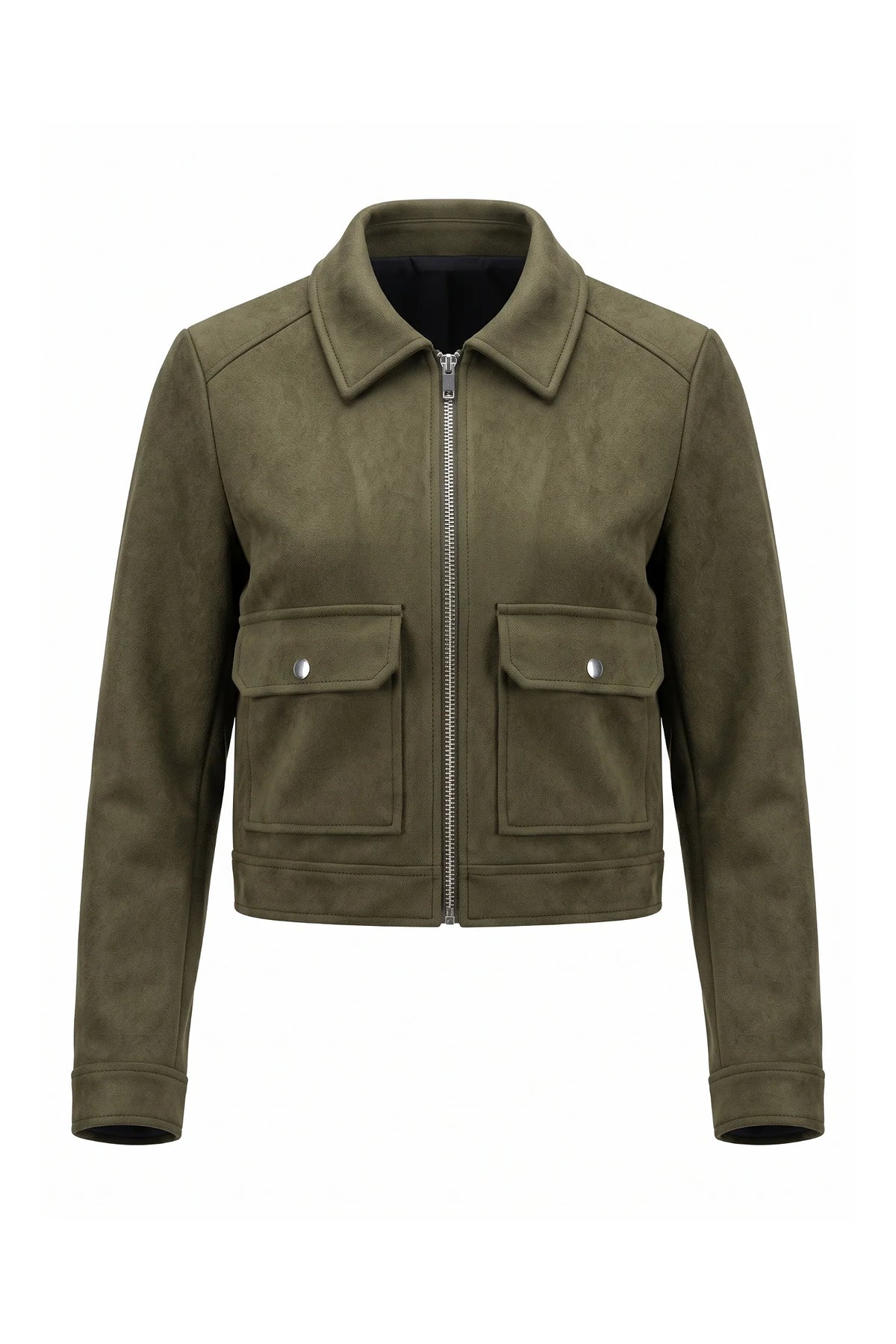 Clara Robert | Women's Winter Versatile Cropped Jacket with Zip Up