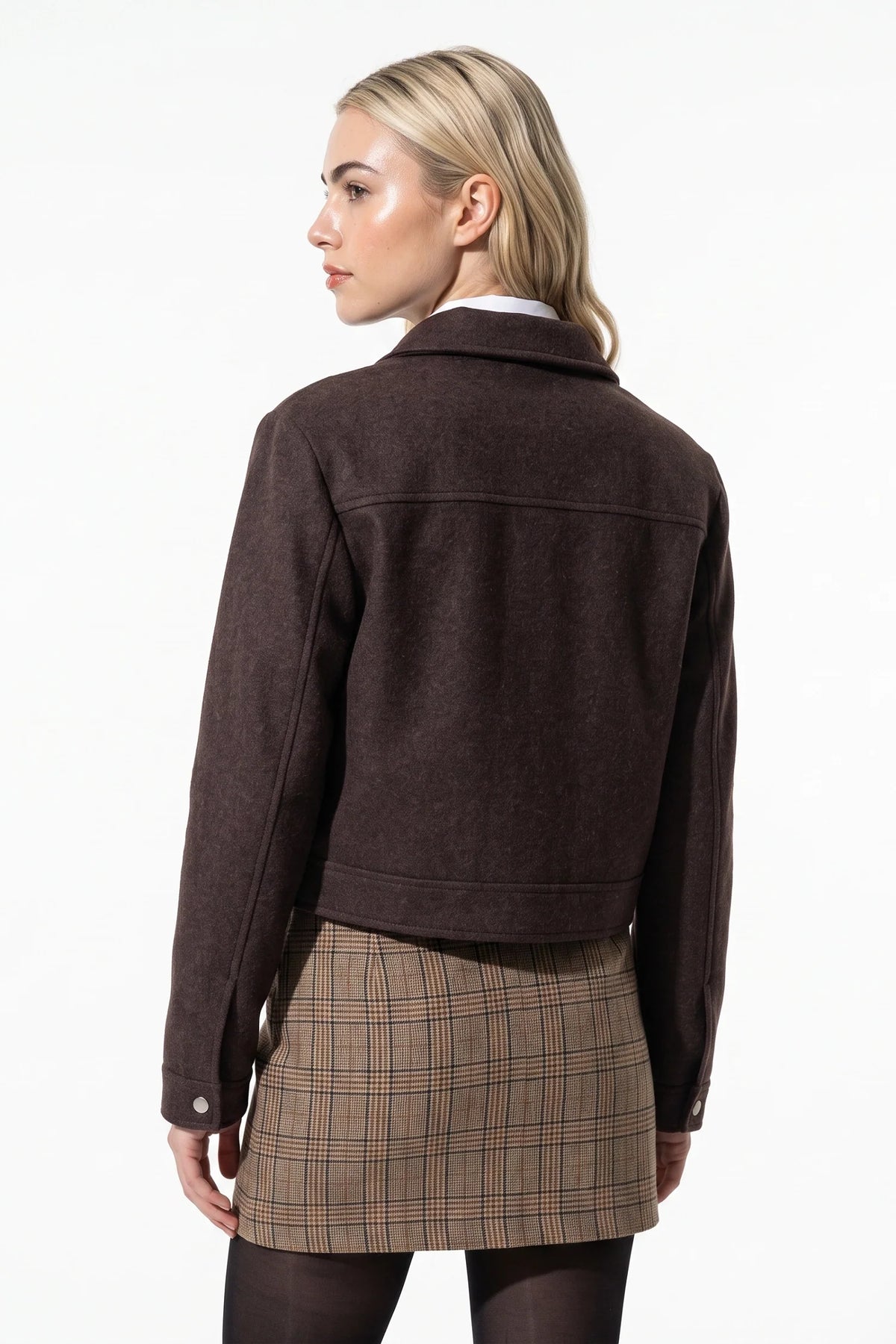 Clara Robert | Women's Winter Versatile Cropped Jacket with Zip Up