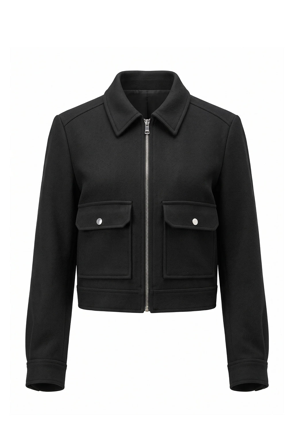 Clara Robert | Women's Winter Versatile Cropped Jacket with Zip Up