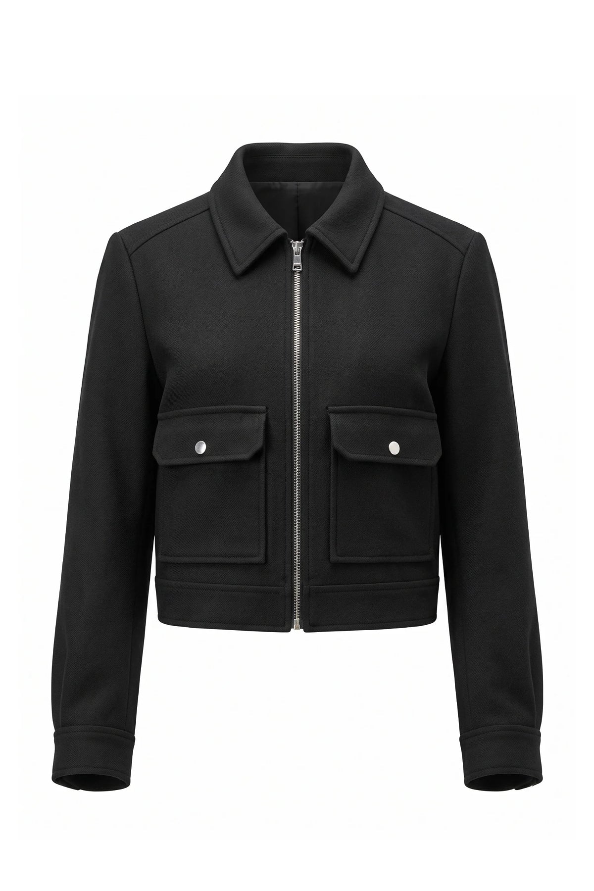 Clara Robert | Women's Winter Versatile Cropped Jacket with Zip Up