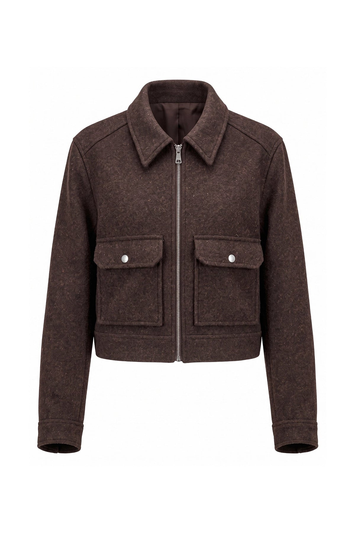 Clara Robert | Women's Winter Versatile Cropped Jacket with Zip Up