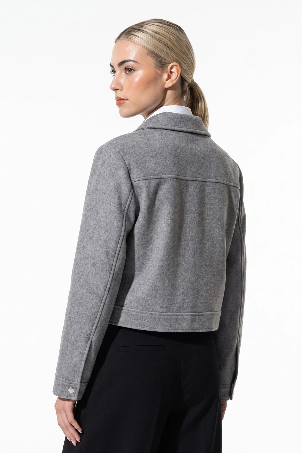 Clara Robert | Women's Winter Versatile Cropped Jacket with Zip Up