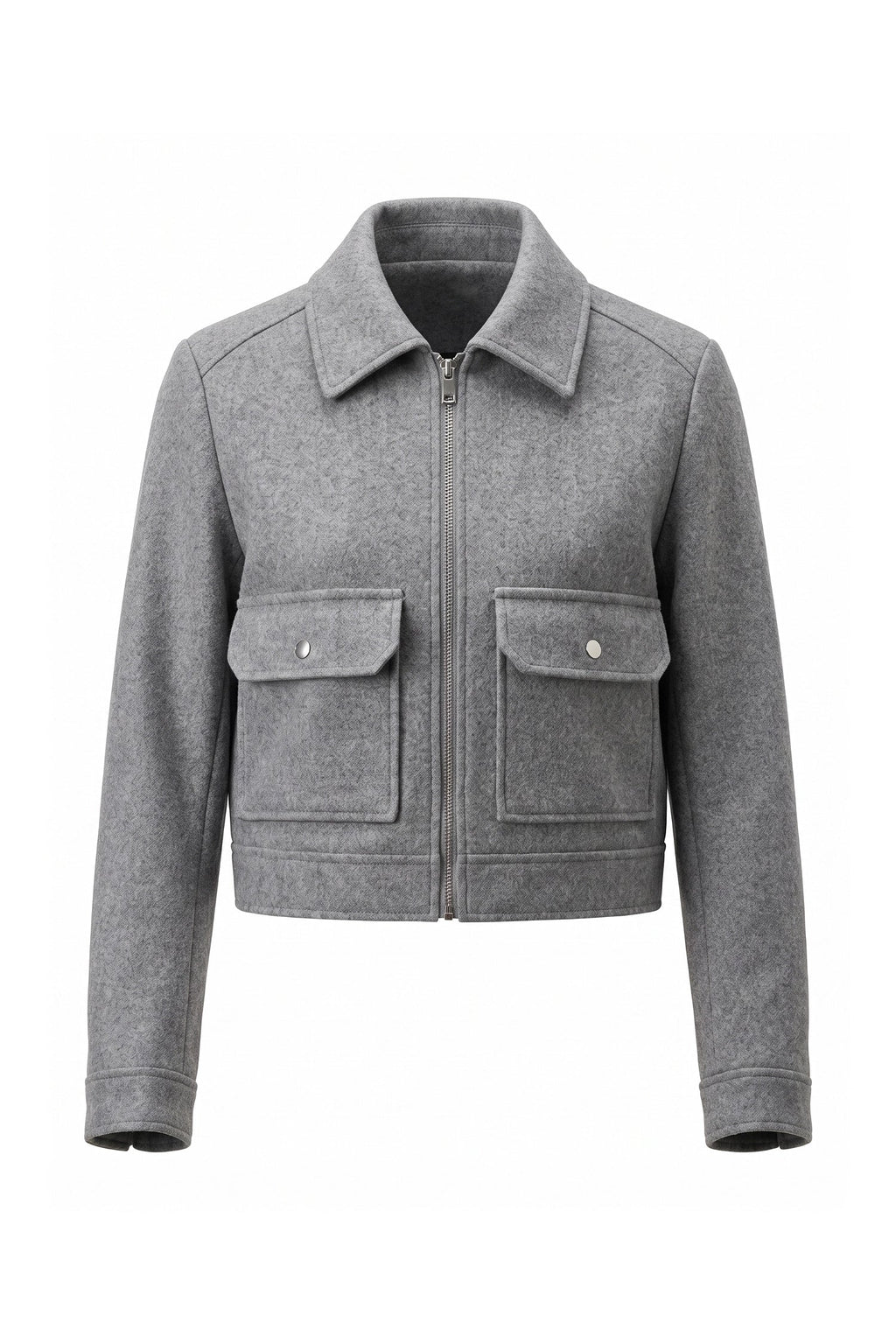 Clara Robert | Women's Winter Versatile Cropped Jacket with Zip Up