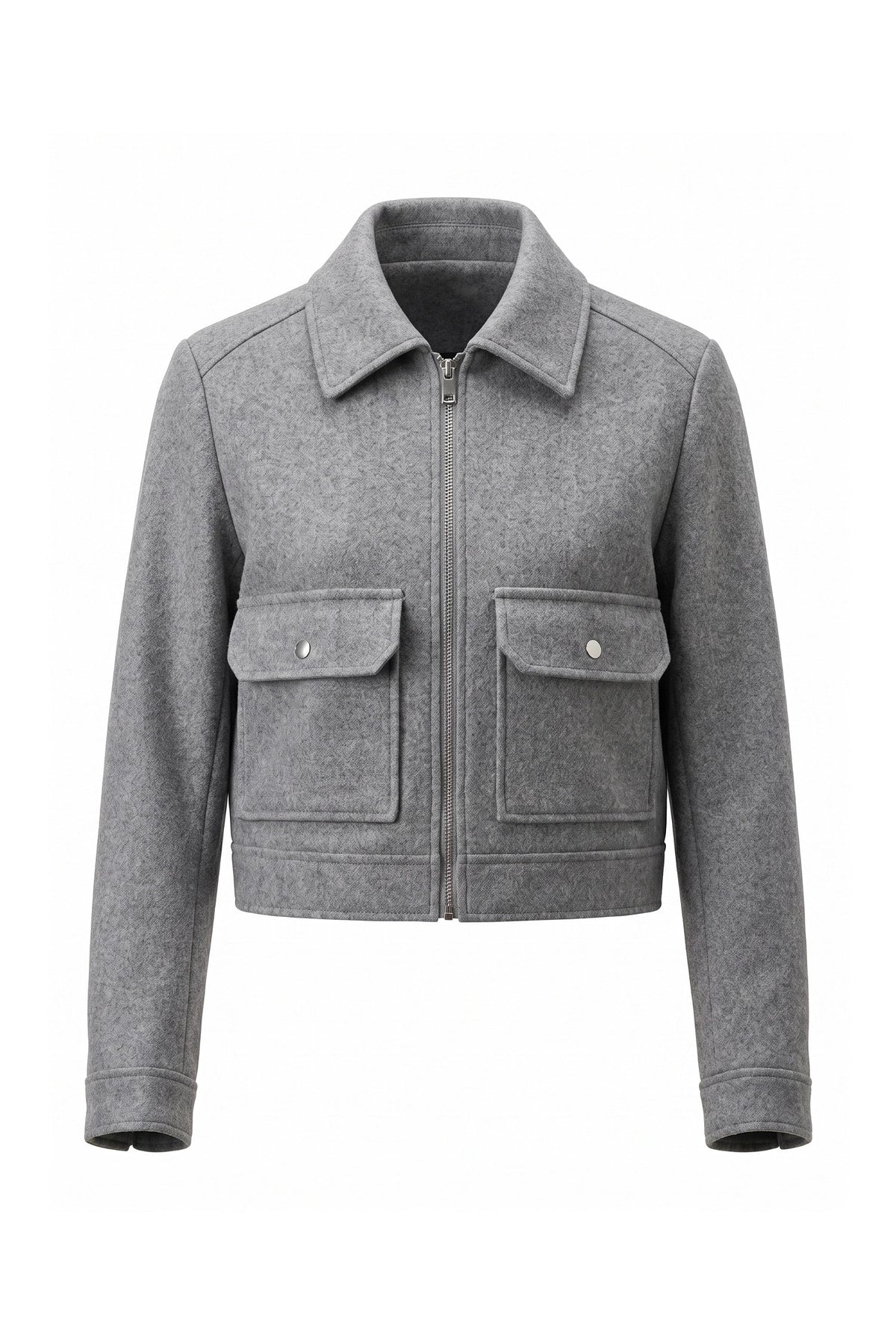 Clara Robert | Women's Winter Versatile Cropped Jacket with Zip Up
